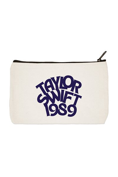 designedfy Taylor Swift 1989 εμπριμέ υφασμάτινη τσάντα μακιγιάζ Θήκη για στυλό Τσάντα χειρός