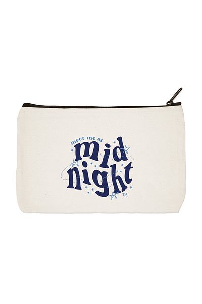 designedfy Τσάντα με στάμπα Midnight υφασμάτινη τσάντα μακιγιάζ Θήκη για στυλό Τσάντα συμπλέκτη