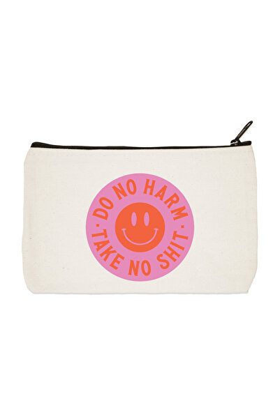 designedfy Чанта за грим с щампа „Не вреди“, калъф за моливи
