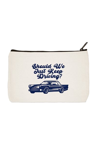 designedfy Cars Printed υφασμάτινη τσάντα μακιγιάζ Θήκη για στυλό Τσάντα χειρός