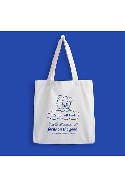 designedfy Focus On The Good Printed Cloth Bag