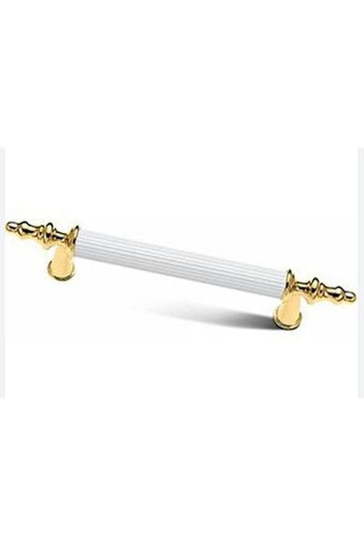 senRo yapı Market 224 mm White Gold Summit Pipe (20 Pcs) Handle Cabinet Drawer Hanger Handle