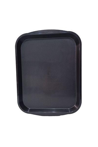 WORLDPLAST Black ABS Plastic Serving Tray 37*53 cm
