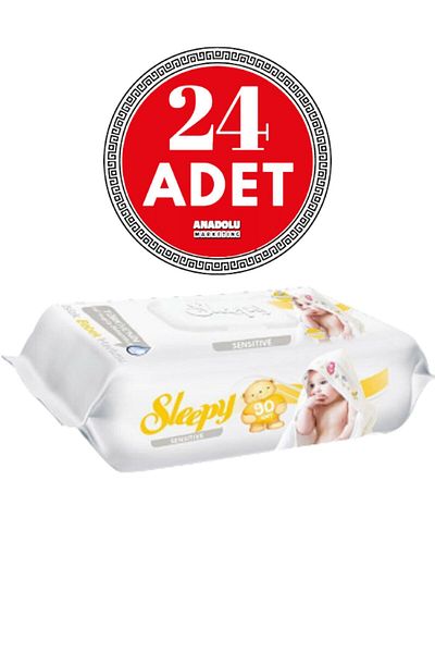 Sleepy Sensitive Wet Wipes 90pcs x 24 Pieces
