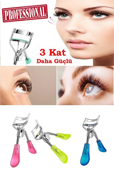 Dahaus Luxury Neon Crystal Eyelash Curler 3 Times Stronger Full Lash Curler Eyelash Curling Scissors XLKK51