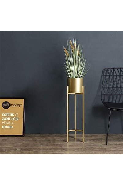 Püff Konsept Sanat & Dekorasyon Verda Tekli Metal Çiceklik