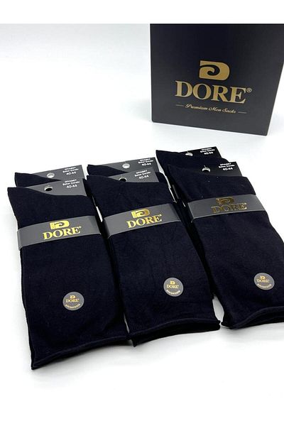 Dore Premium ανδρικές κάλτσες μπαμπού χωρίς ραφές Υποδοχή διαβήτη (6 τεμάχια)