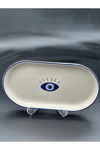MeGgDecor 1 Evil Eye Themed 23*13cm Boat Plate