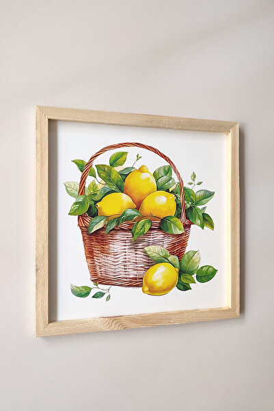 Tooall Lemon Basket Wooden Framed Table