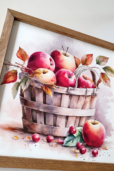 Tooall Apple Basket Wooden Framed Mdf Table