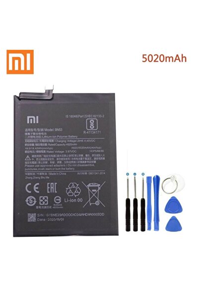SenalStore Xiaomi Redmi Note 9 Pro Batarya Pil ve Tamir Seti Bn53