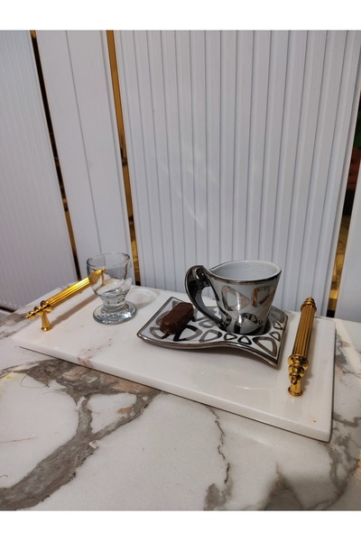ROİPİERRES MERMER Decorative Marble Presentation Tray