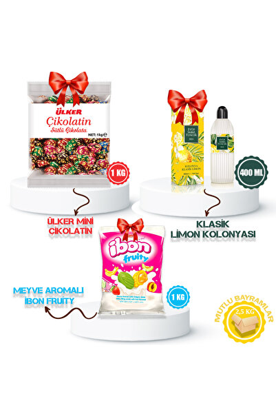 Ülker Avantaj Kolisi Kolonya Hediyeli Ülker Çikolata (1 kg) + Elvan İbon Frui...