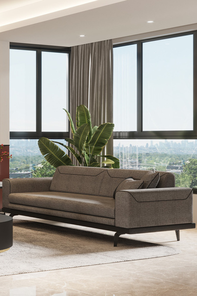 Modalife Arya Üçlü Salon&oturma Odası Kanepe - Antrasit