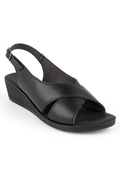 Muya Vienza Жіночі чорні анатомічні сандалі на щодень