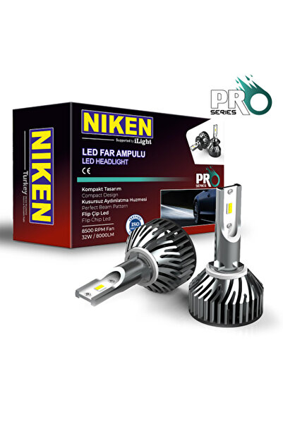 BTM OTOMOTİV Niken Pro Serisi Led Xenon Uyumlu H1/H3/H4/H7/H8/H9/H11/H27/9005...