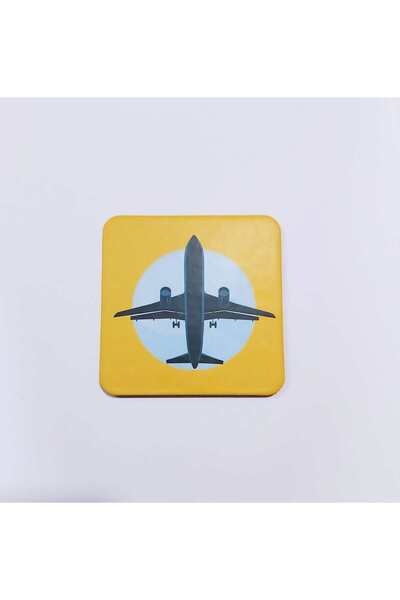 Havacı Uçuş Dünyası Airplane Printed Coaster