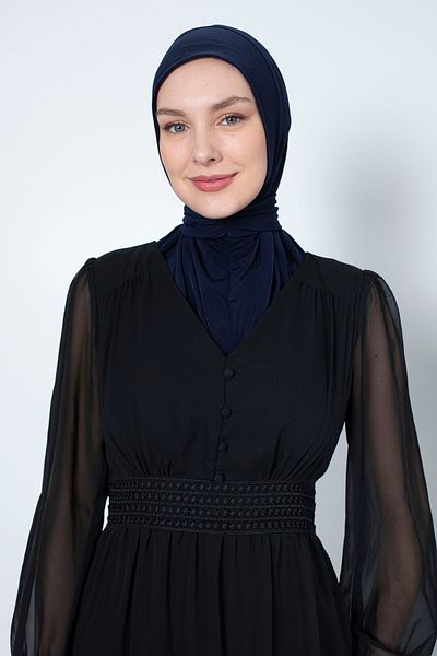 ISTANBUL STYLES Модел шал с яка с щракване на врата, хиджаб, шапка