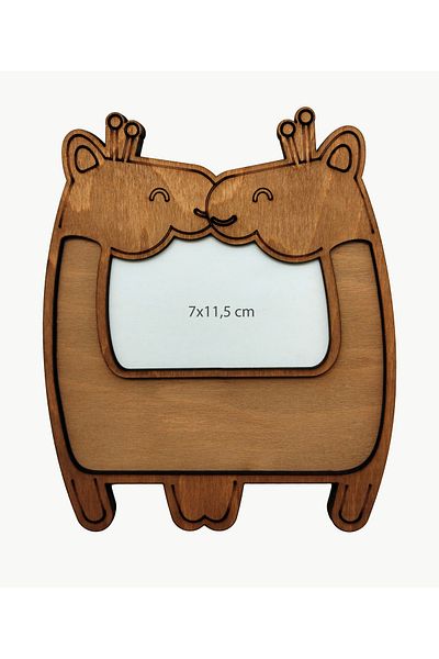 Mia Creative Art Giraffe Figure Photo Frame Wooden Mosaic Set - Kids Activity Set