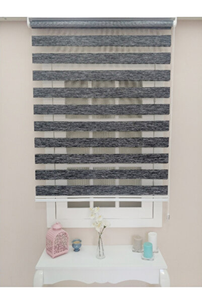 VENASSA ANTRASİT BAMBU ZEBRA STOR GÜNEŞLİK PERDE