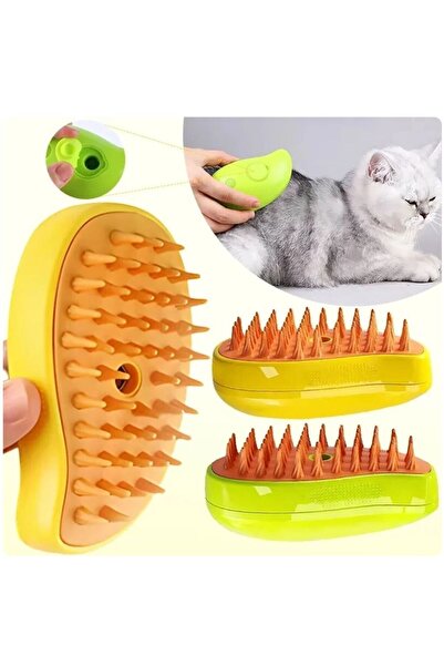 BENİMOLMALI Su Hazneli Kedi Yıkama Fırçası Tarağı, Buharlı Kedi Tüyü Toplama ...