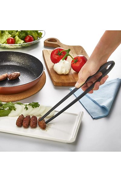 VİGENTİNO Practical Fireproof Non-Stick Hard Plastic Tweezer Tongs Durable Up to 220 Degrees Tweezer Tongs