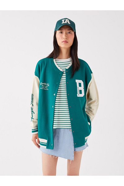 LC Waikiki Printed Long Sleeve Women's College Jacket