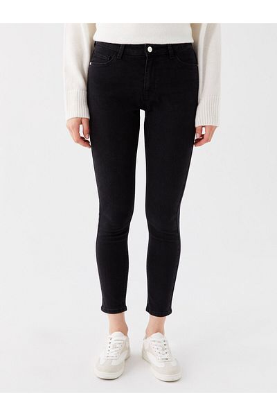 LC Waikiki Pantaloni skinny de damă în jean