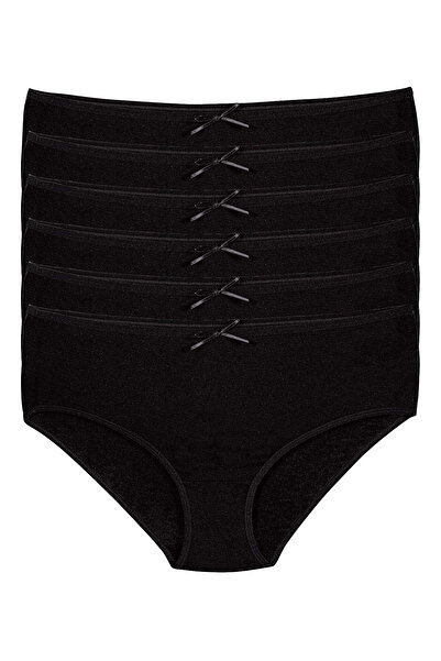 Yıldız Çamaşır Chiloți bato cu talie înaltă din bambus organic Yıldız pentru femei, 6 piese