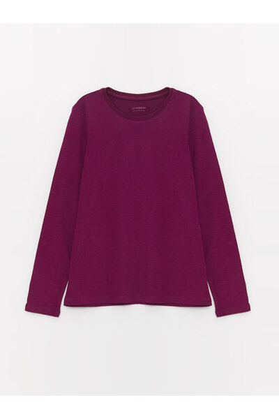 LC Waikiki Μακρυμάνικο μπλουζάκι για κορίτσια με λαιμόκοψη