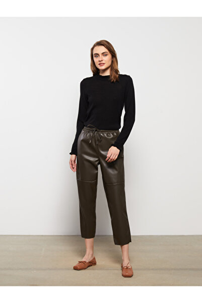 LC Waikiki Dámský pletený svetr s vysokým límcem a dlouhým rukávem