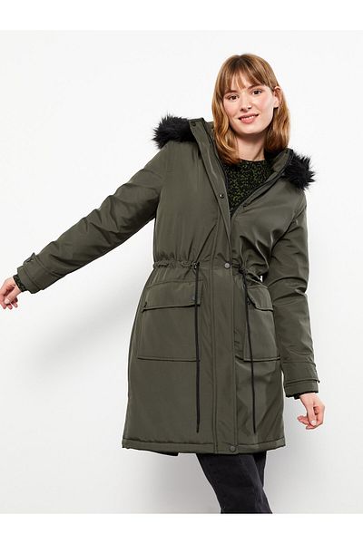 LC Waikiki Women's Plain Hooded Parka