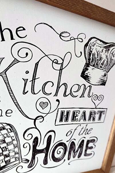 Wooden Factory The Kitchen Is the Heart of the Home, Kitchen Is the Heart of the Home Wooden Framed Painting