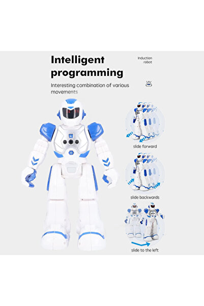 Mofy Baby Uzaktan Kumandalı Şarjlı Hareket Sensörlü Çok Fonksiyonlu Işıklı Sesli Akıllı Robot Oyuncak