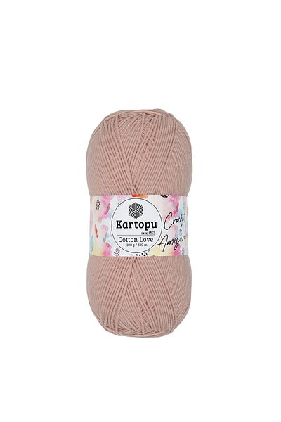 Kartopu Cotton Love 49% Βαμβακερό Νήμα Πλέξιμο K234 Δέρμα