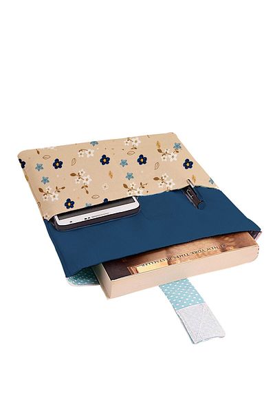 HRS Geantă de cărți multifuncțională 20 x 25 cm cu model și buzunare lavabile
