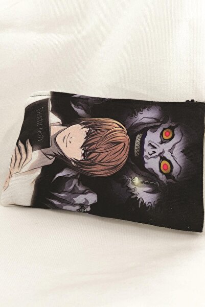 Anime Marketi حامل أقلام رصاص للمدرسة أو حقيبة مكياج بتصميم مذكرة الموت