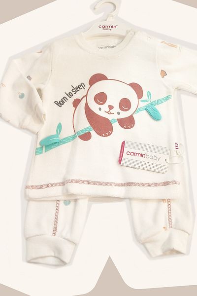 Carmin Baby Winter Welsoft, Velvet 100% Cotton Newborn Baby Boy Set Aged 2
