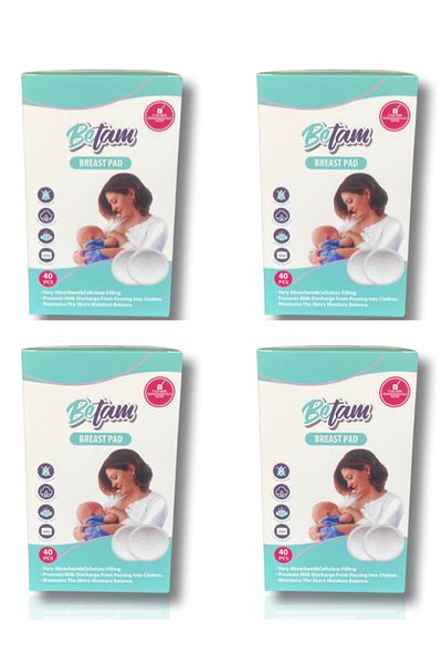 Betam 40 Pcs Chest Pads - 4 Pack