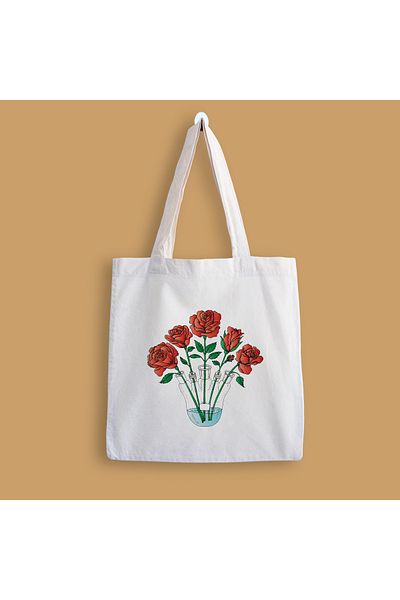 designedfy Flower 5 Printed Cloth Bag