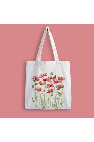 designedfy Flower 9 Printed Cloth Bag