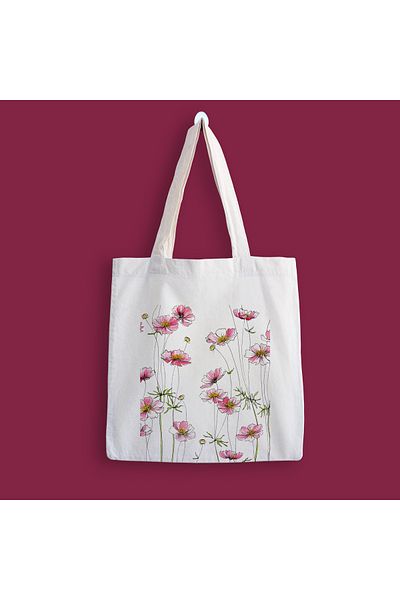 designedfy Flower 6 Printed Cloth Bag