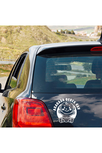 Arabada Bebek Var Sticker. Araba Sticker, Bebek Var Yapıştırma