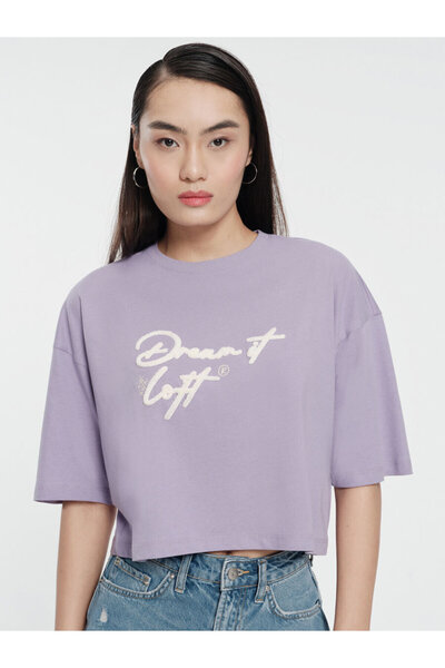 Loft Long Crop Kadın Tshirt K.kol