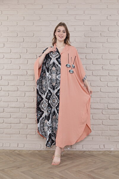 mervemoda Rochie neagră cu guler înalt pentru damă