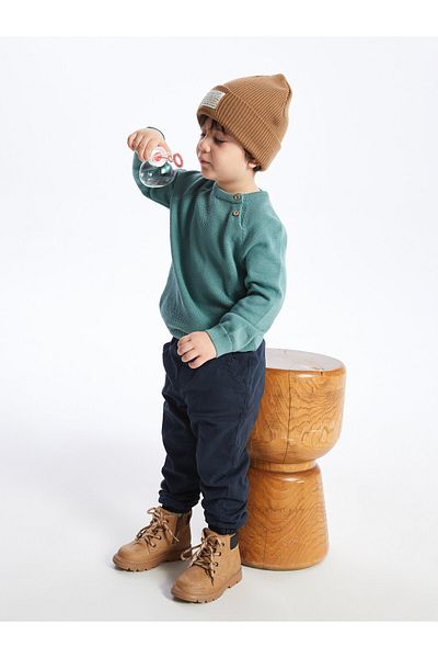 LC Waikiki Basic Jogger Pants for Baby Boy - Elastic Waist