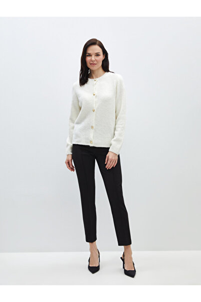 LC Waikiki Dámský svetr z úpletu - výstřih, pevný dlouhý rukáv