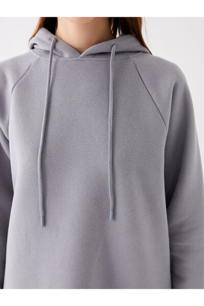 LC Waikiki Obyčejná oversize dámská mikina s dlouhým rukávem