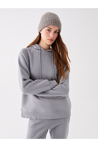 LC Waikiki Obyčejná oversize dámská mikina s dlouhým rukávem