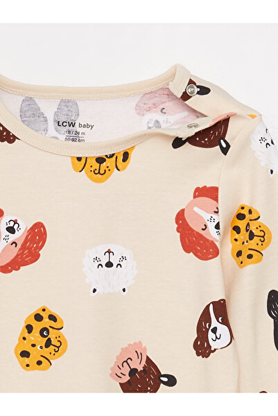 LC Waikiki Bisiklet Yaka Baskılı Erkek Bebek Pijama Takım